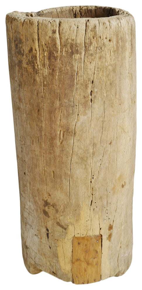 Consigned Naga Wood Trunk Pot