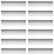 Ornate Cornice White Urethane Sommet Design 12 Pieces Totaling 994.5" Length