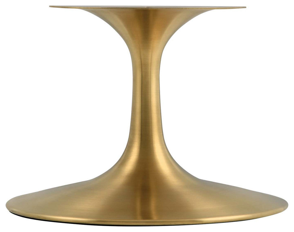 Lippa 36" Round Terrazzo Coffee Table, Gold White