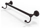 Waverly Place 24" Towel Bar and Integrated Hooks, Antique Bronze