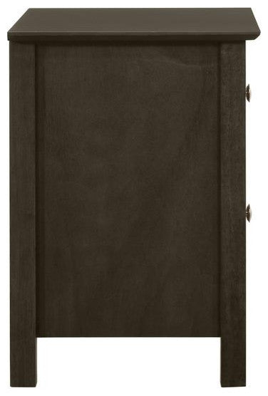 Zodiac 2 Drawer Nightstand-Gray