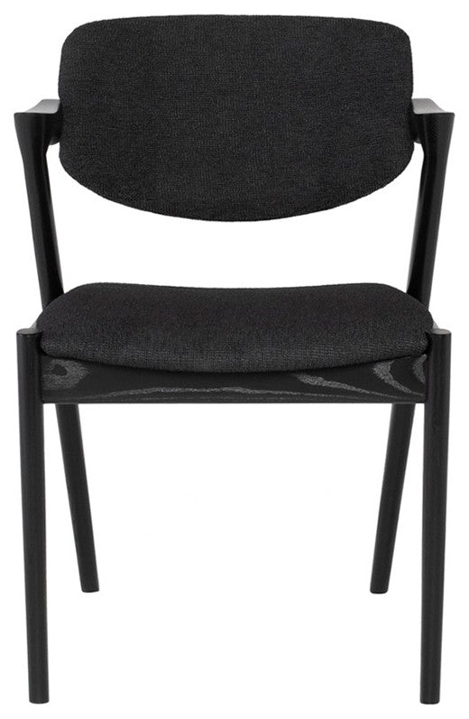 Kalli Activated Charcoal Fabric Dining Chair