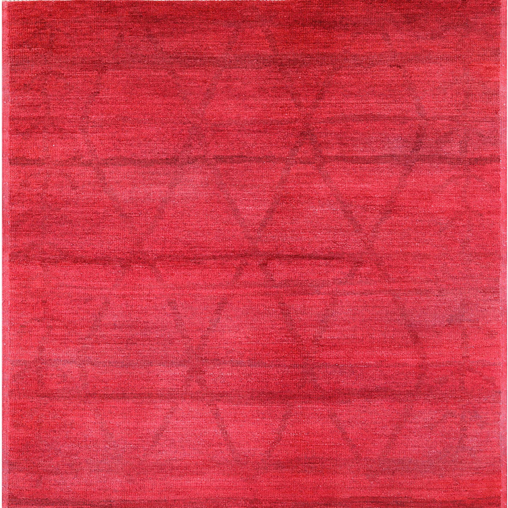 Ahgly Company Indoor Square Mid-Century Modern Area Rugs, 4' Square