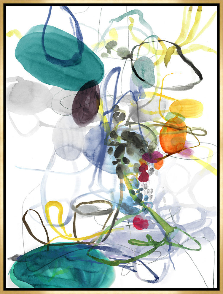 Ebb & Flow I, 31.25"x41.25", Gold Leaf Gallery Float