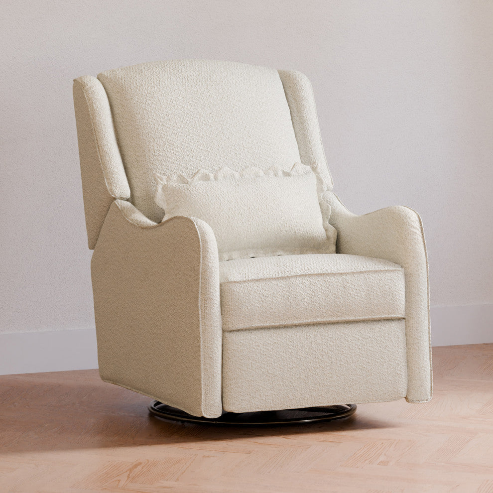 Devon Recliner and Swivel Glider, Ivory Boucle