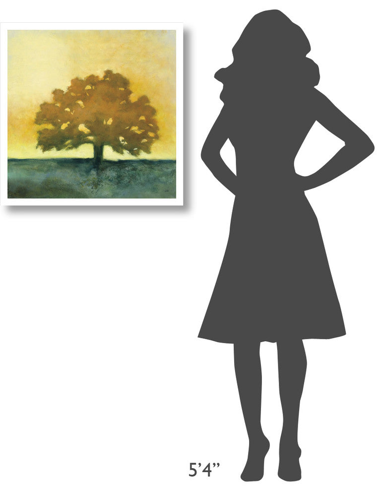 "Under the Oak II" Digital Paper Print by Julia Purinton, 26"x26"