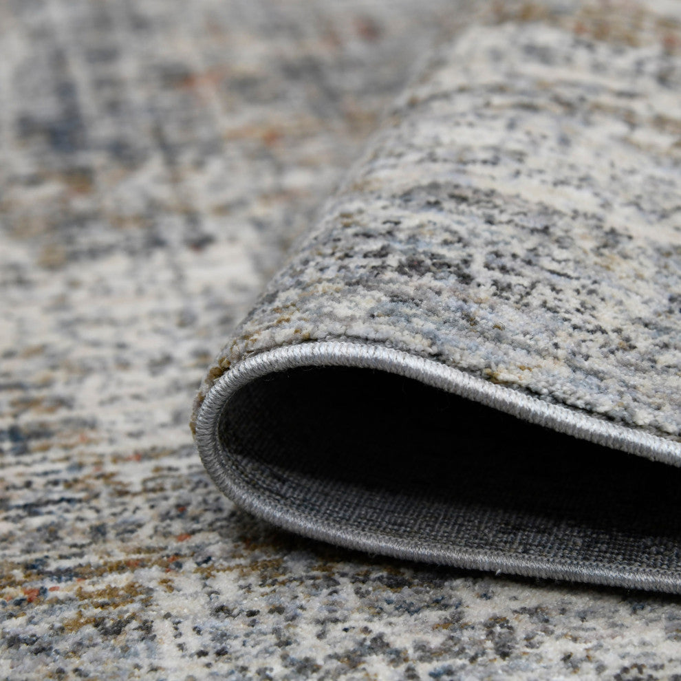 Vermont Erysse Runner, Gray, 2'7" x 8', Abstract