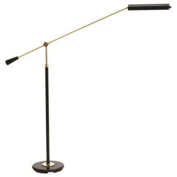 House of Troy Grand Piano PFLED-617 1 Light Piano Lamp in Black & Brass