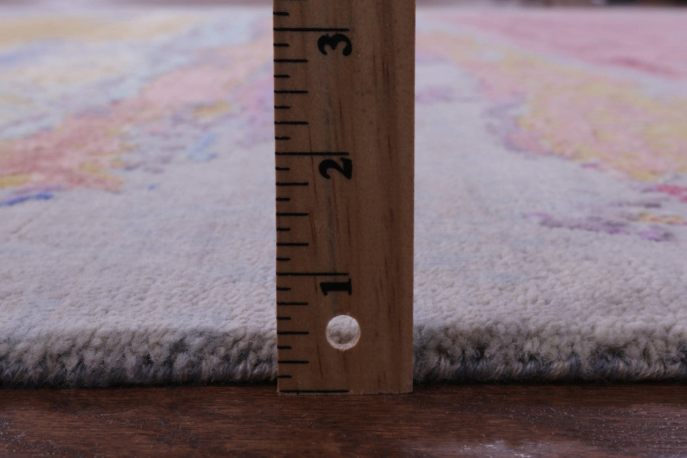 Wool & Silk  Abstract Handmade Rug 7' 11" X 10' 1" - Q14869