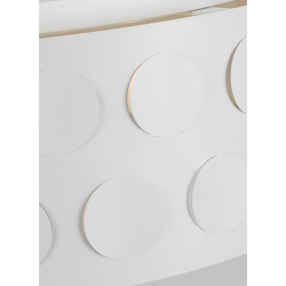 Kate Spade Dottie 4-Light Large Flush Mount KSF1024MWT, Matte White