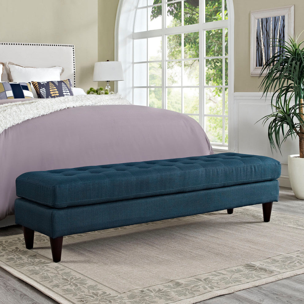 Modern Azure Empress Large Bench