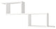 Benzara UPT-272750 40" Decorative Wooden Wall Mounted Cubby Shelf, White