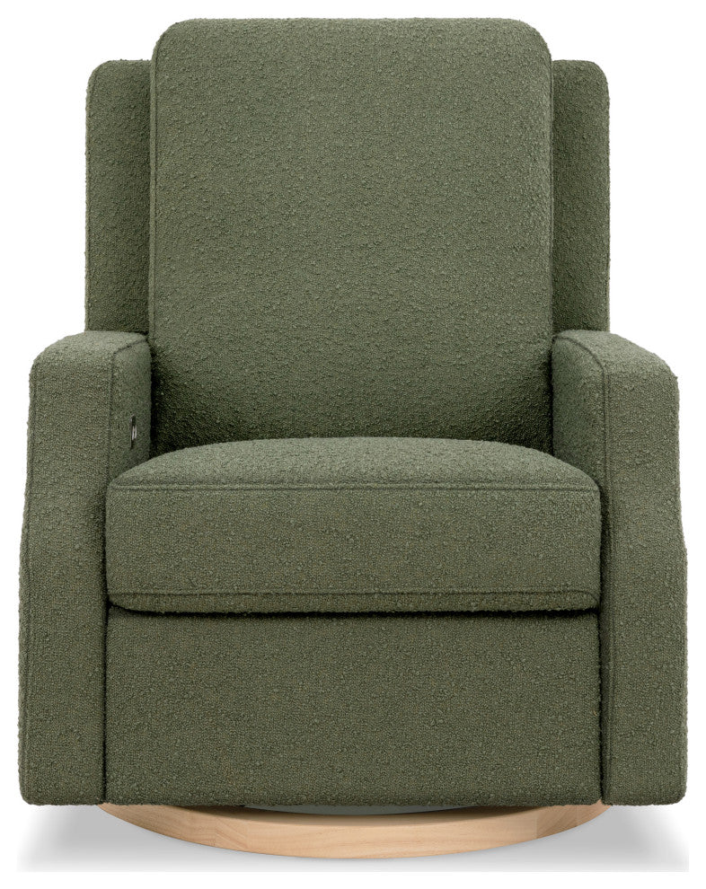 Crewe Electronic Recliner and Swivel Glider, Olive Boucle