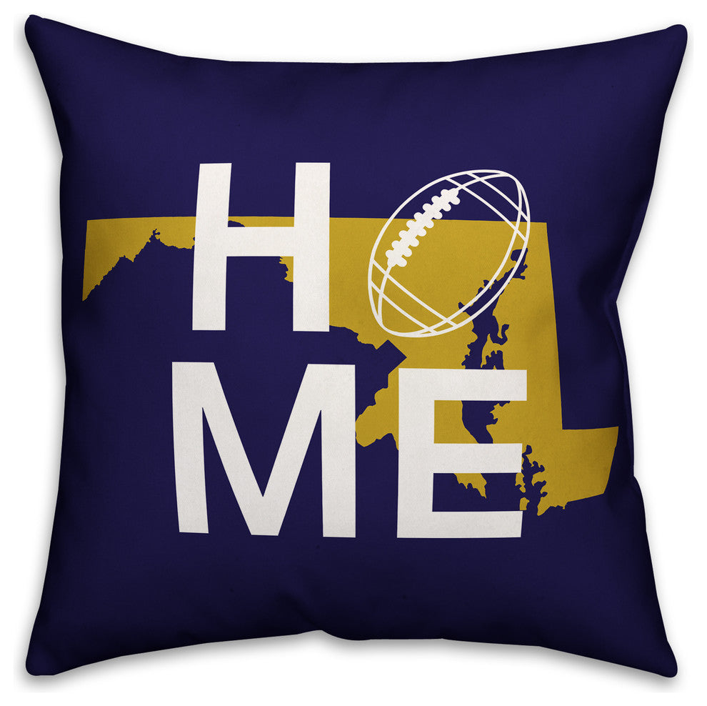 Baltimore Home Football Outdoor Throw Pillow