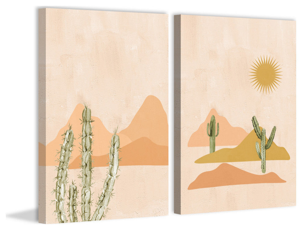 Tough Plants Diptych, 2-Piece Set, 16x24 Panels