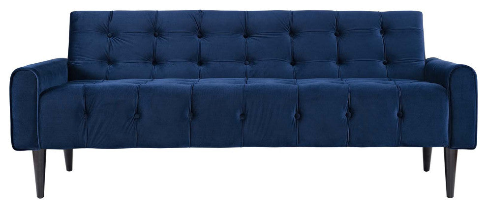 Modway Delve Velvet Sofa, Navy