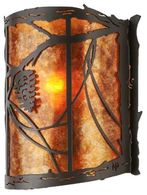 9"W Whispering Pines Wall Sconce