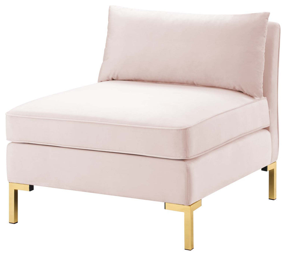 Sofa, Velvet, Pink, Modern, Living Lounge Room Hotel Lobby Hospitality