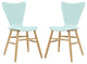 Cascade Dining Chair Set of 2, Light Blue
