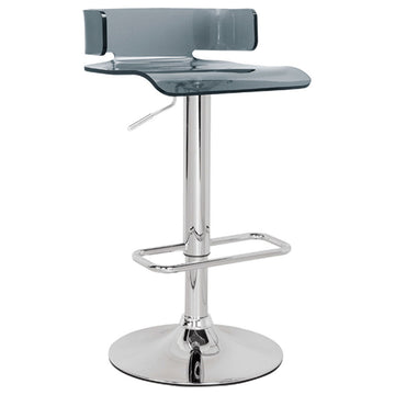 Chrome Swivel Adjustable Bar Stool