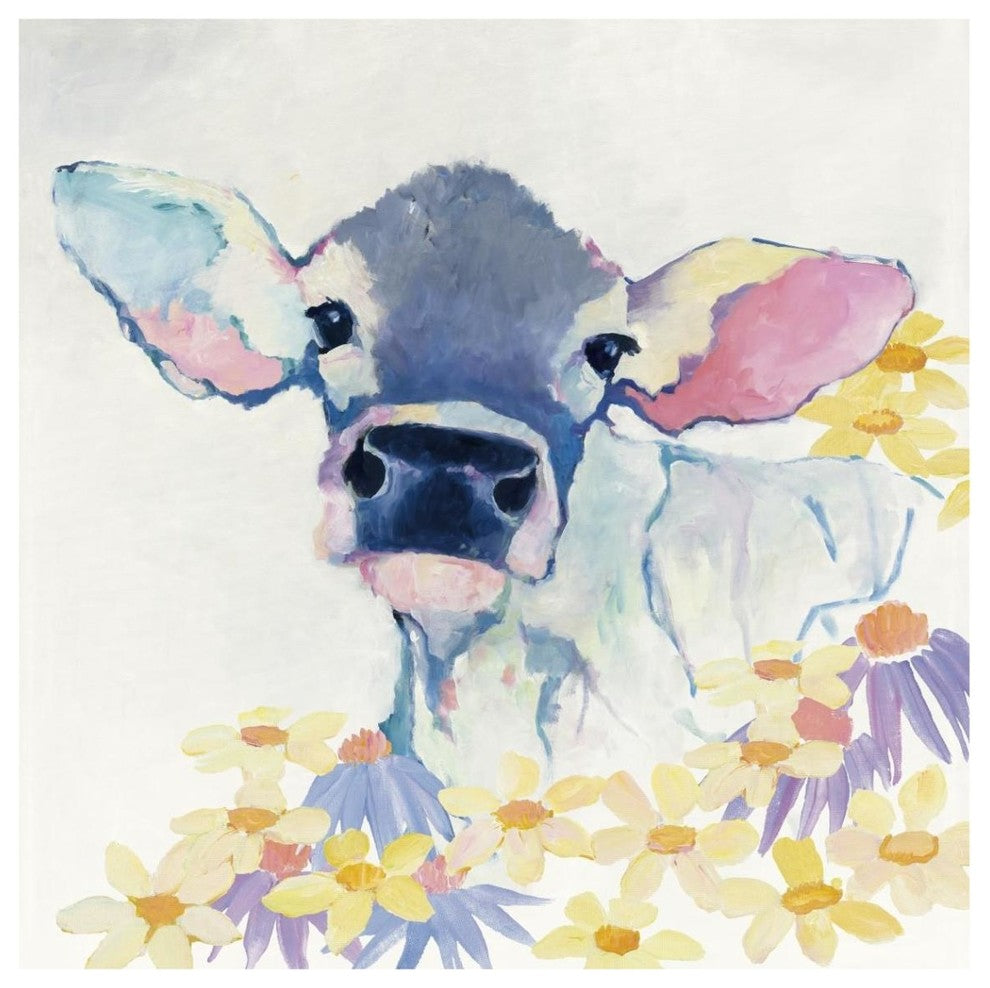 "Bessie with Flowers" Digital Paper Print by Avery Tillmon, 42"x42"