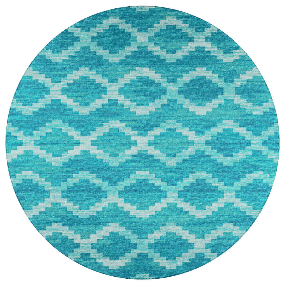 Indoor/Outdoor Sedona SN9 Poolside Machine Washable 10' x 10' Round Rug