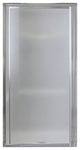 Sterling Vista Pivot II Framed Pivot Shower Door, Silver with Pebbled Glass