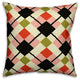 Multicolor Argyle Throw Pillow, 20"x20"