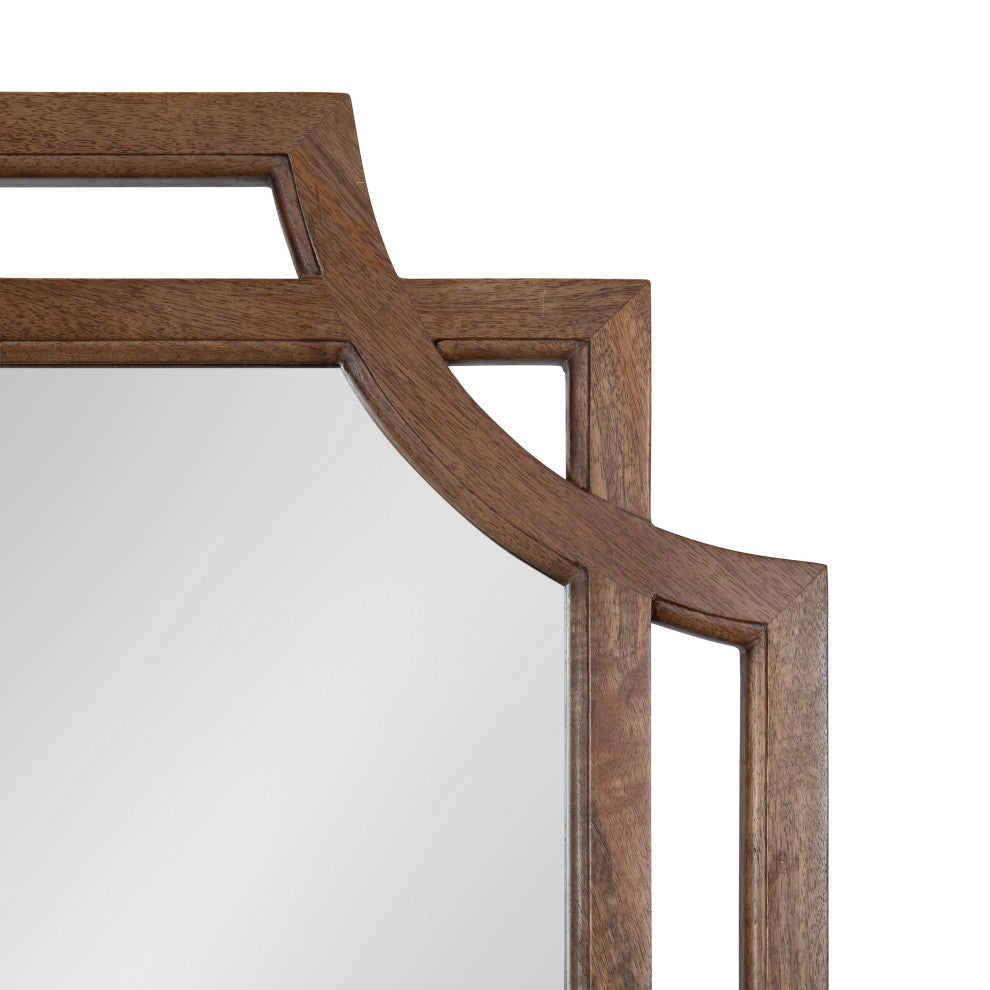 Minuette Wood Framed Wall Mirror, Natural 40x27