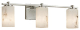 LumenAria Era 3-Light Bath Bar, Cylinder/Flat, Nickel, LED
