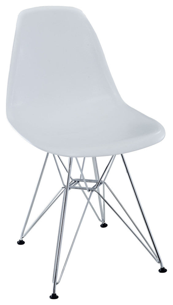 Modern Contemporary Kitchen Dining Side Chair White
