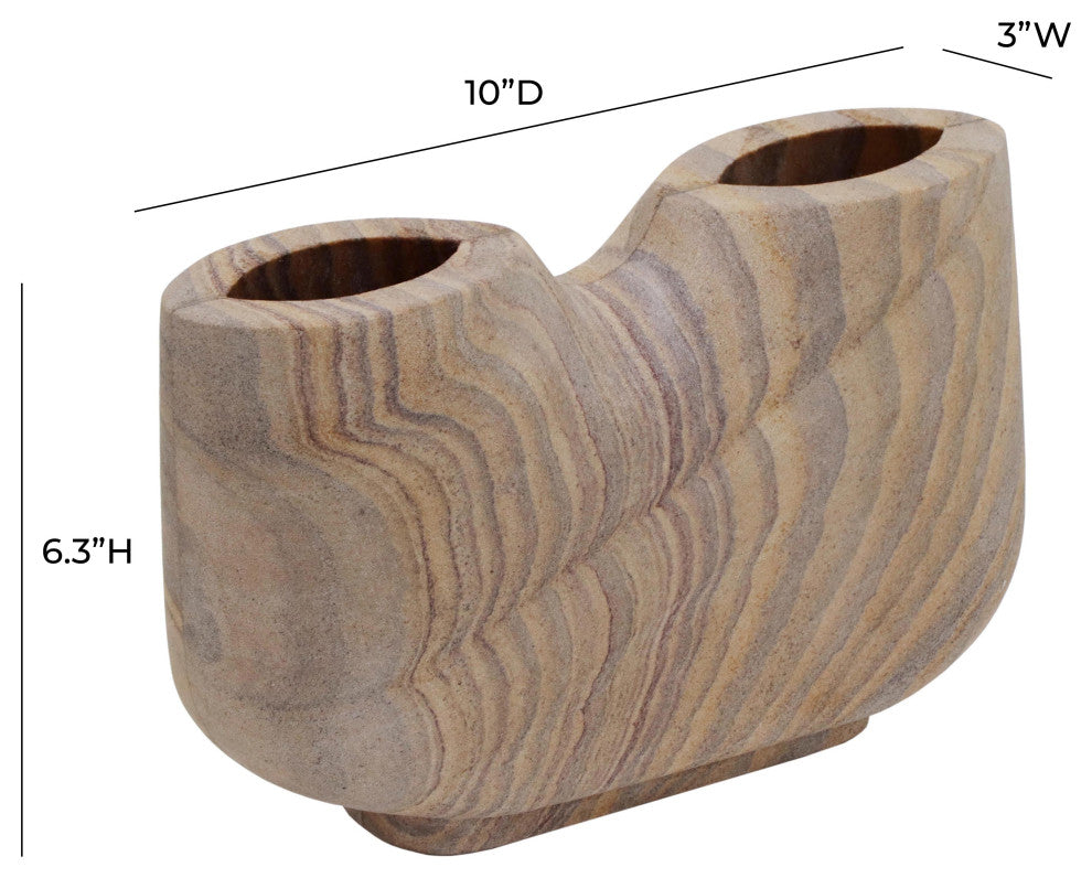 Saava Vase in Sandstone, Rainbow