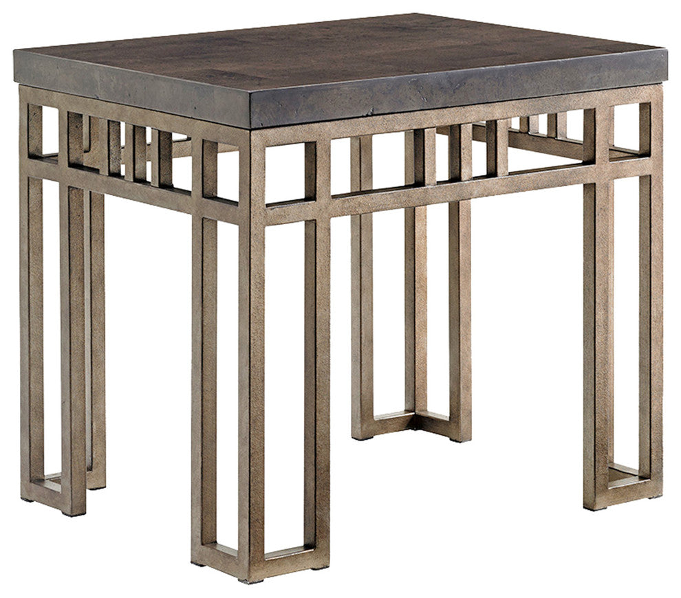 Montera Travertine End Table