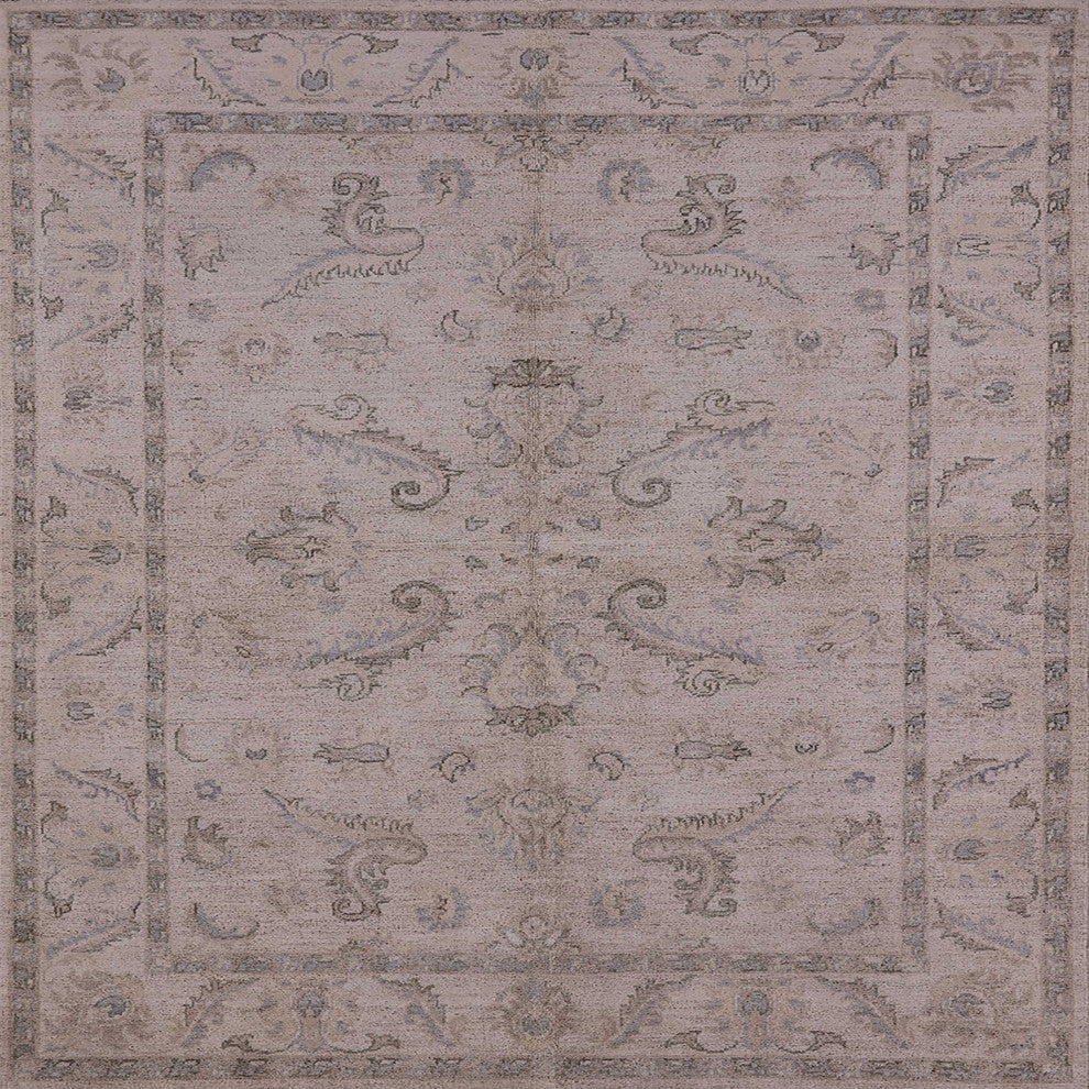 Ahgly Company Indoor Square Mid-Century Modern Area Rugs, 6' Square