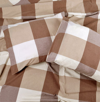 Buffalo Washed Cotton 3-Piece Duvet Set, Caramel, King