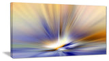 "Brown Focus Light Upward" Abstract Digital Canvas Print