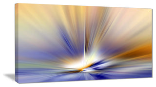 "Brown Focus Light Upward" Abstract Digital Canvas Print