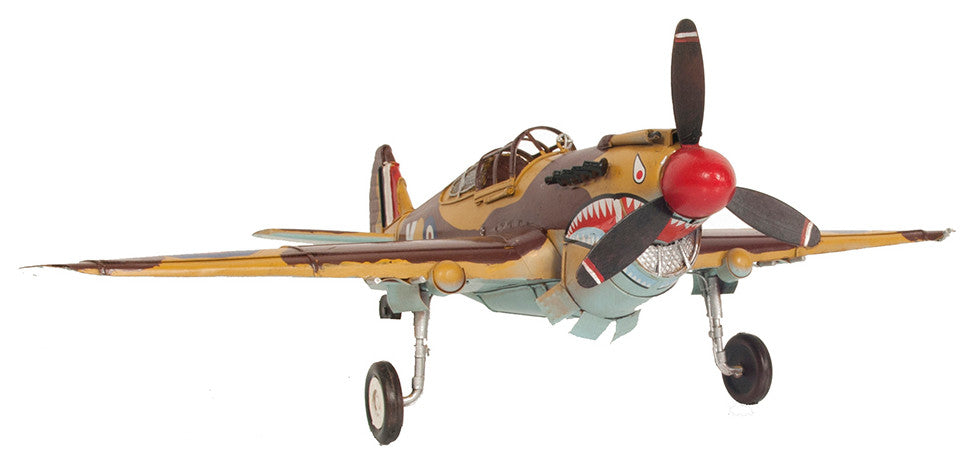 1941 Curtiss Hawk 81A Metal Handmade Scaled Model Metal scale model Airplane