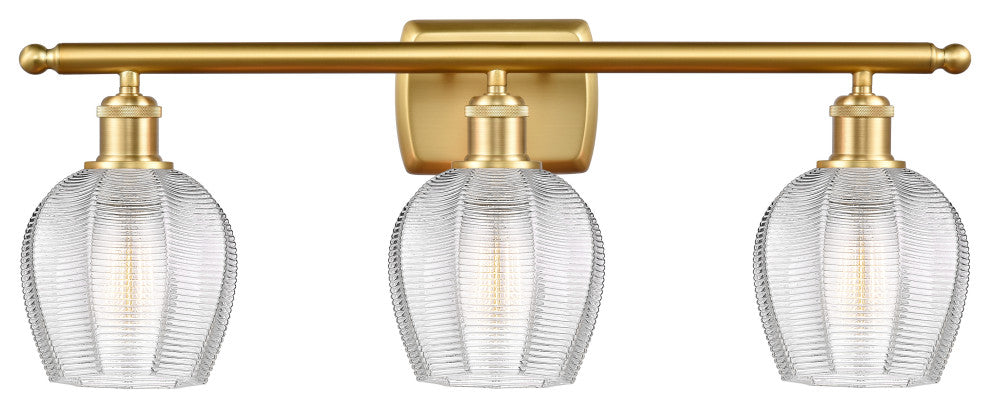 Innovations 516-3W-SG-G462-6 3 Light Bath Vanity Light, Satin Gold