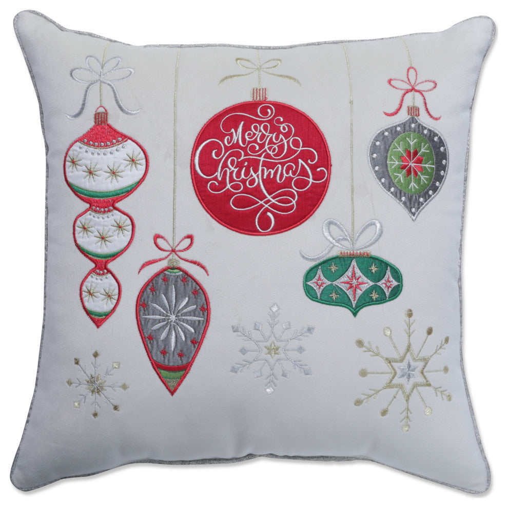 Indoor Velvet Ornaments Multi 17" Throw Pillow Cover