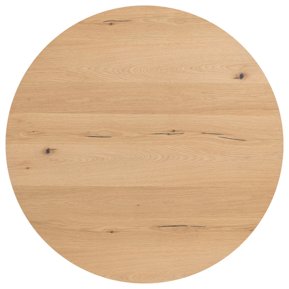 Eaton Drum Coffee Table-Light Oak Resin
