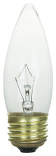 Sunlite 25 Watt Torpedo Tip Chandelier, Medium Base, Clear, 6 Pack