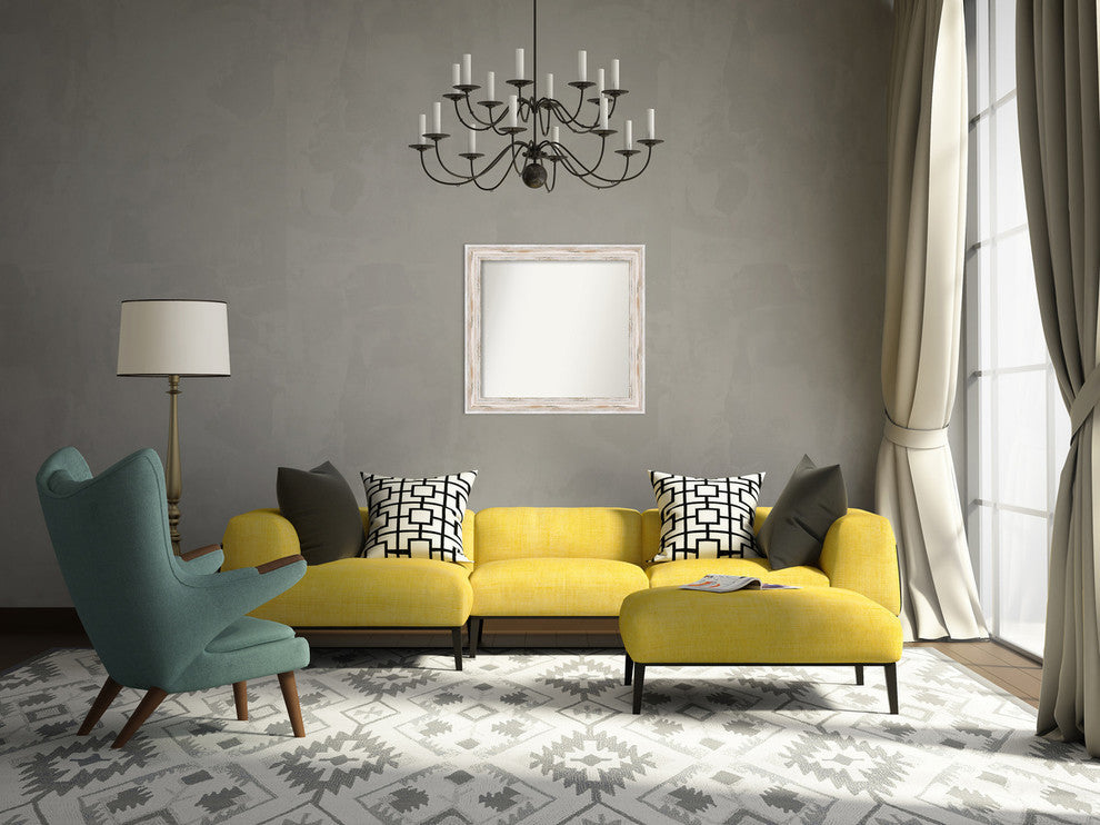 Wall Mirror Choose your Custom Size, Alexandria White Wash