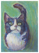 "Cookie Bean Green" Digital Paper Print by Mary Urban, 28"x38"