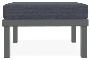 Larssen Cushion Deep Seating Outdoor Ottoman, Proven Denim/Graphite