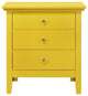 Whitley 3-Drawer Nightstand, Yellow