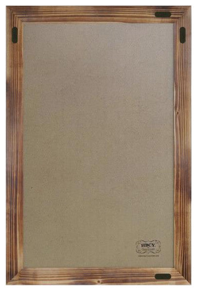 Canterbury Wall Mount Magnetic Chalkboard Sign Set-20" x 30", Torched Brown, 20" X 30"