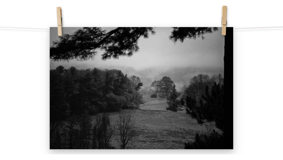 Mist of Valley Forge Landscape Photo Rural Unframed Wall Art Print, 12" X 18"