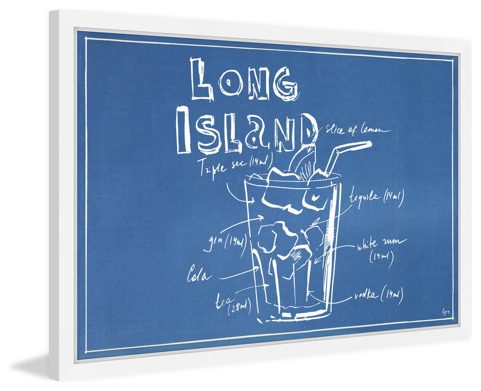 "Long Island Patented" Framed Painting Print, 30"x20"