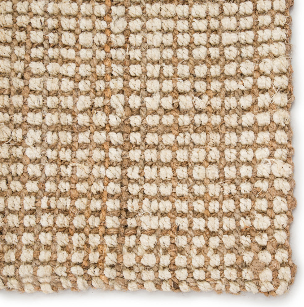 Jaipur Living Mayen Natural Solid White/Tan Area Rug, 10'x14'